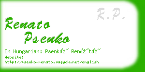 renato psenko business card